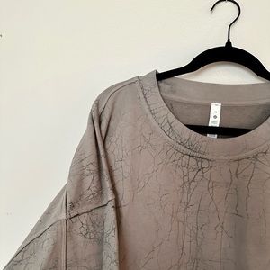 Lululemon perfectly oversized crew sweatshirt in thread dye rover